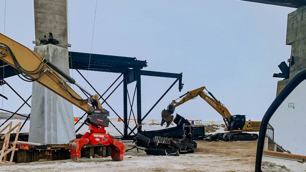 Borden Saskatchewan Bridge Demolition